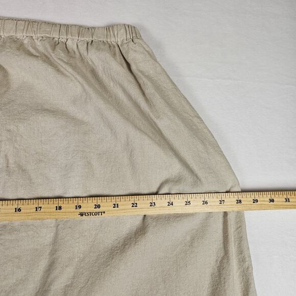 VTG Napa Valley Linen Blend Maxi Skirt Beaded Embroidered Womens 24W Lagenlook - Picture 14 of 16